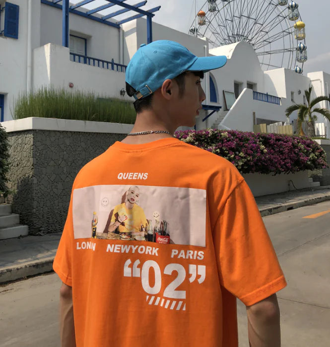 Short Sleeve T-Shirt for Men - Hip Hop Style