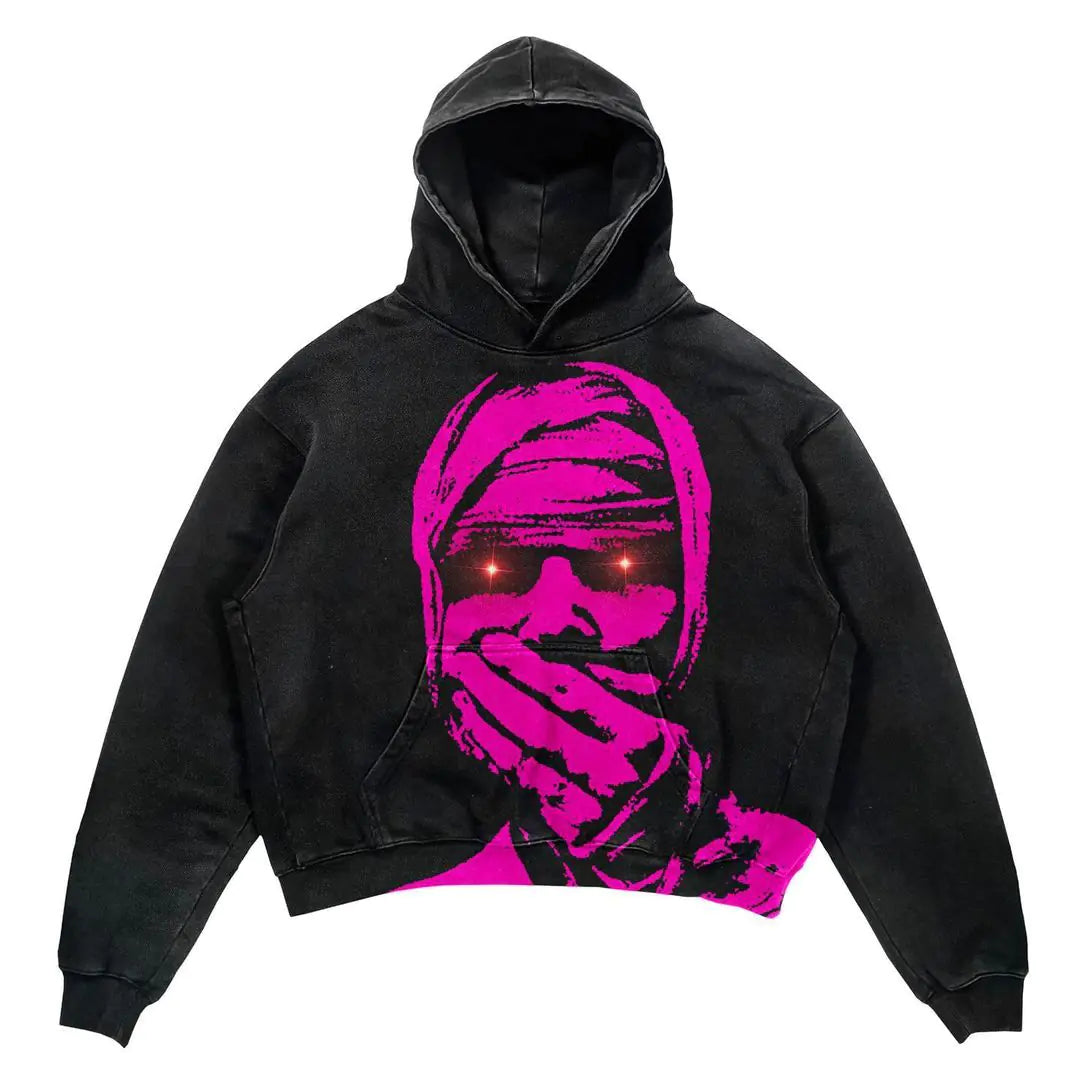 Punk Design Hoodie - Streetwear Y2K Fashion