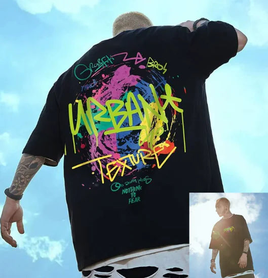 Vintage Y2K Style-Men's Cotton  T-Shirt