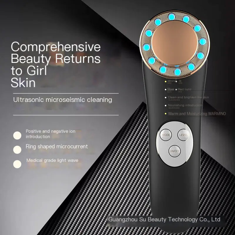 Red Blue Light EMS Facial Massage Device