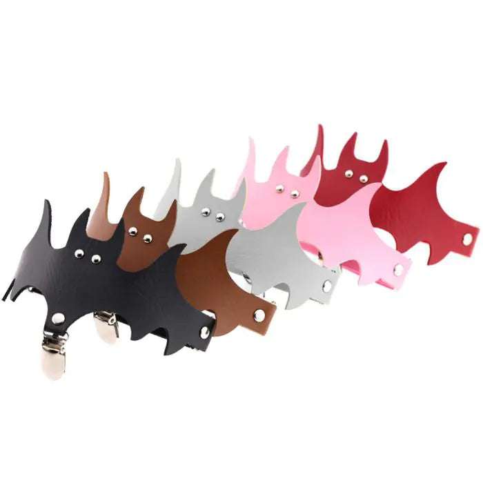 Halloween Christmas Bat Wing Leg Garters and Clips