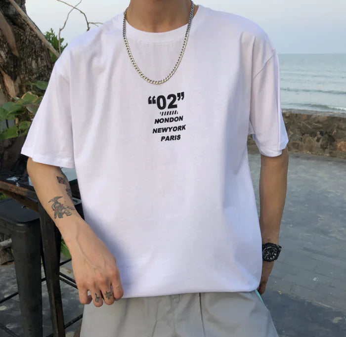 Short Sleeve T-Shirt for Men - Hip Hop Style