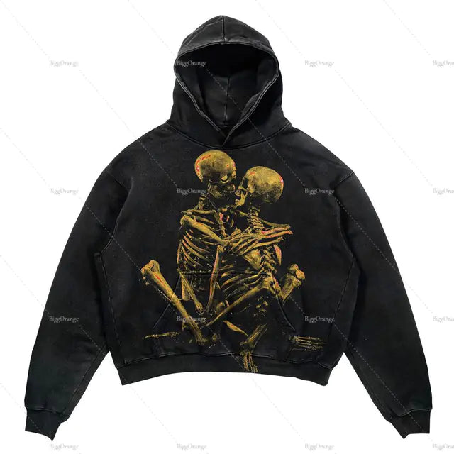 Punk Design Hoodie - Streetwear Y2K Fashion