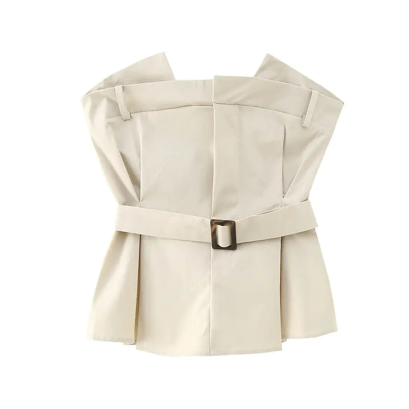 Y2K Chic Ruffled Top and Skirt Set