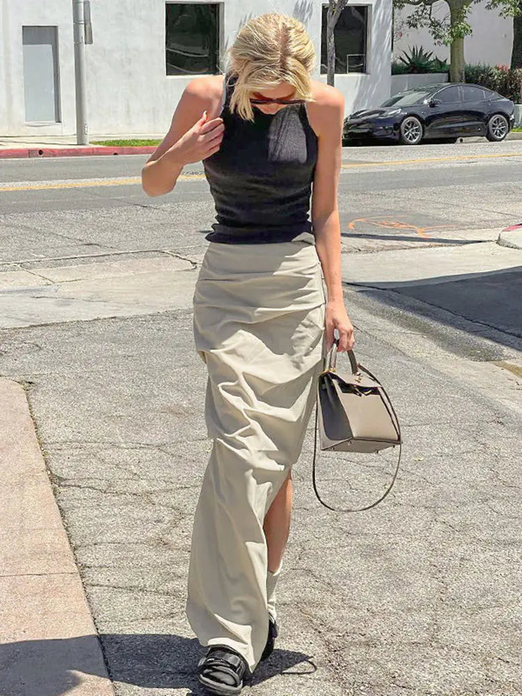 Long fit skirt