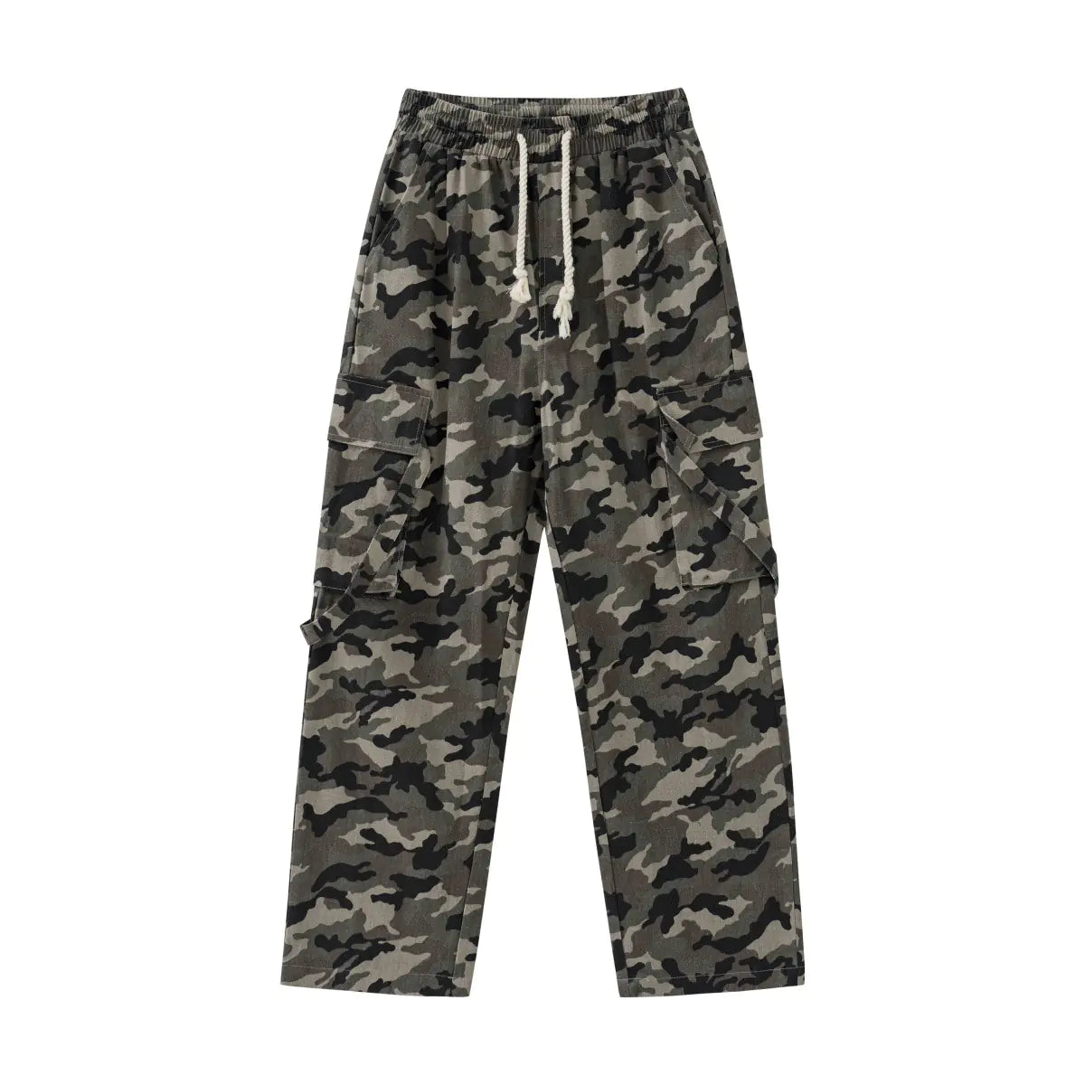 High Street Camouflage Wide Leg Trousers