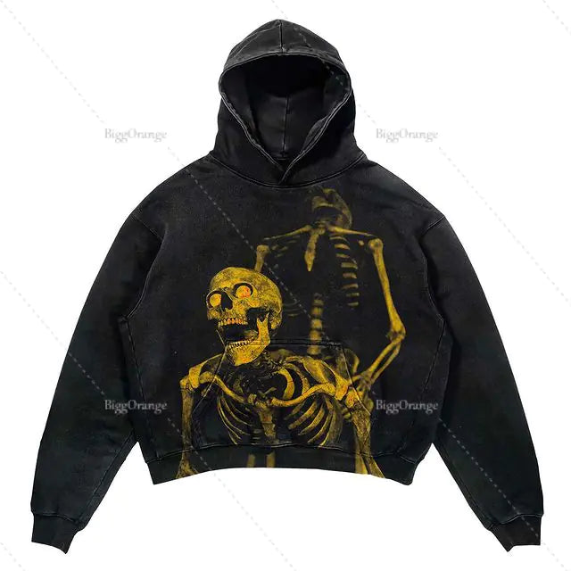 Punk Design Hoodie - Streetwear Y2K Fashion