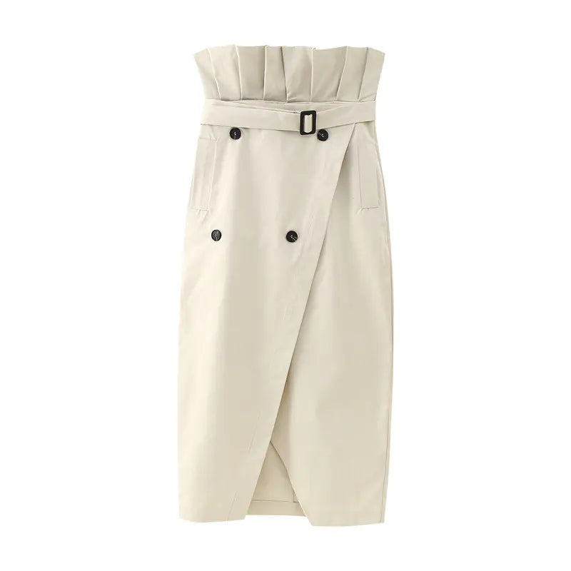 Y2K Chic Ruffled Top and Skirt Set