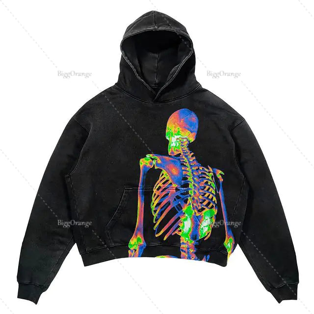 Punk Design Hoodie - Streetwear Y2K Fashion