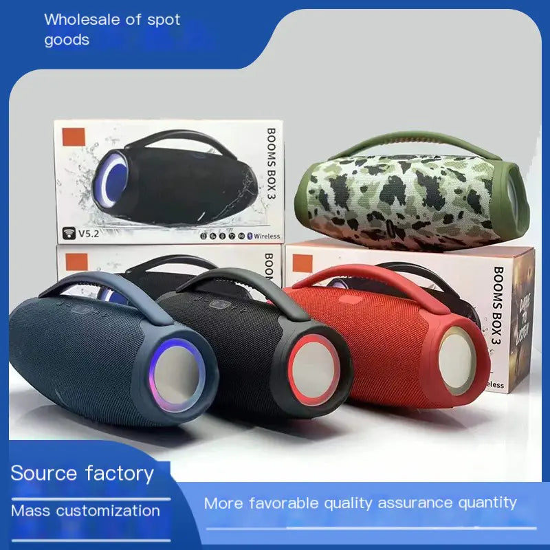 JBL Outdoor Waterproof Boombox 3min LED Bluetooth Speaker