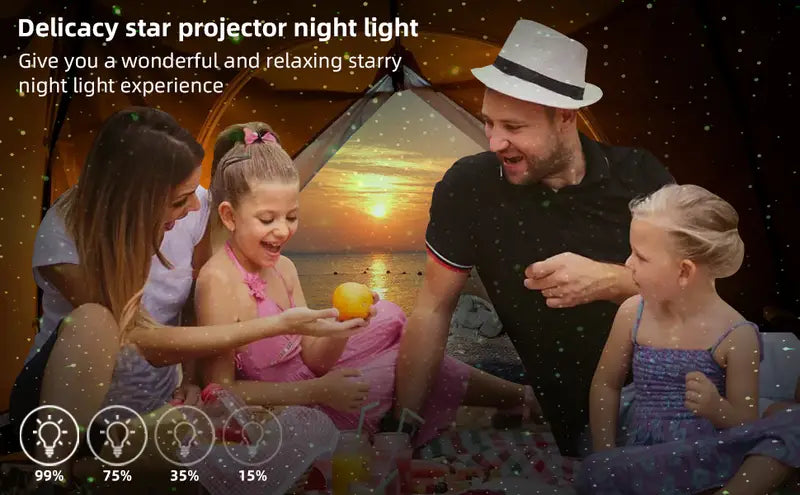 10 Planets Solar System Projector with Starry Ocean Light