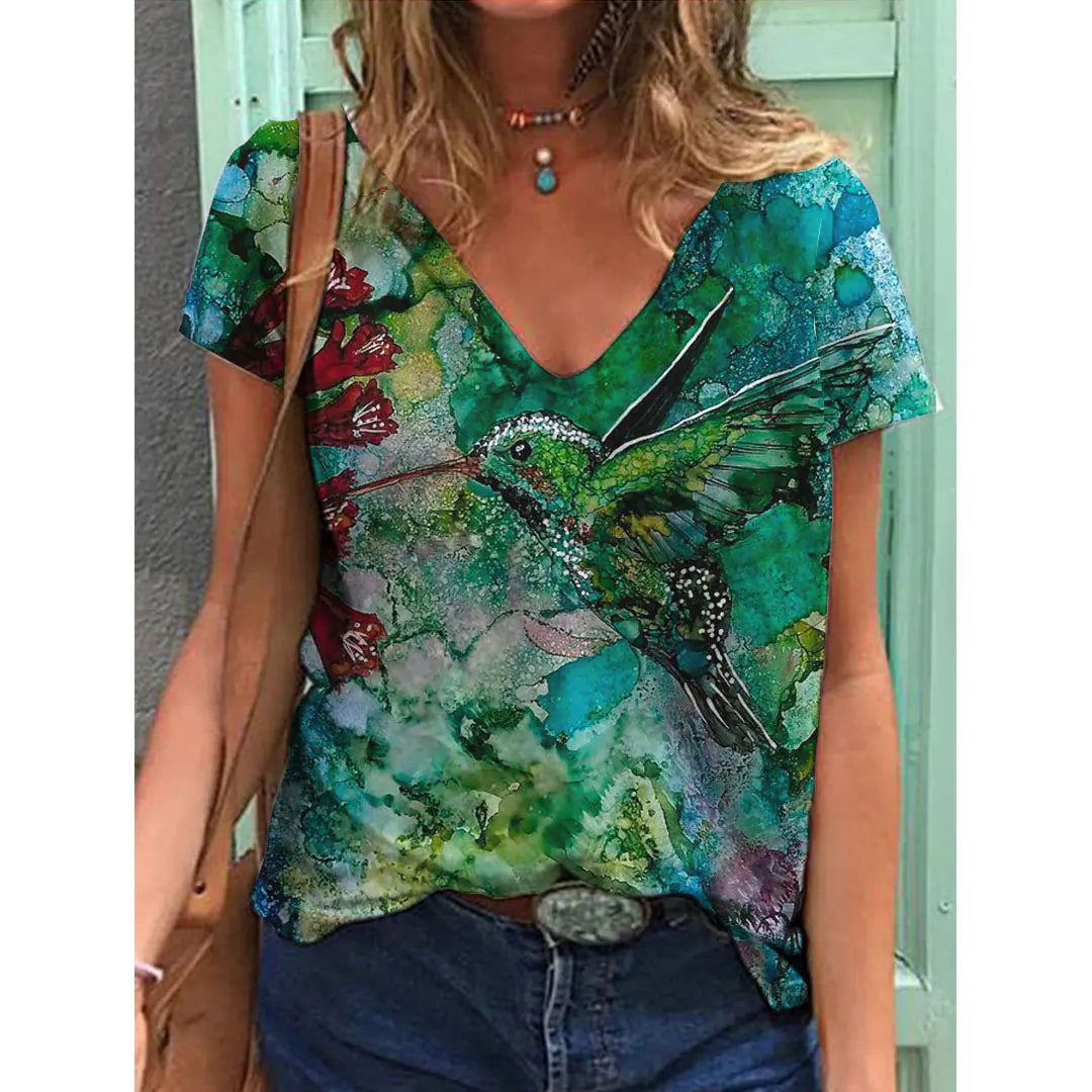 Women's Y2K Flower Breathable Comfortable T-Shirt