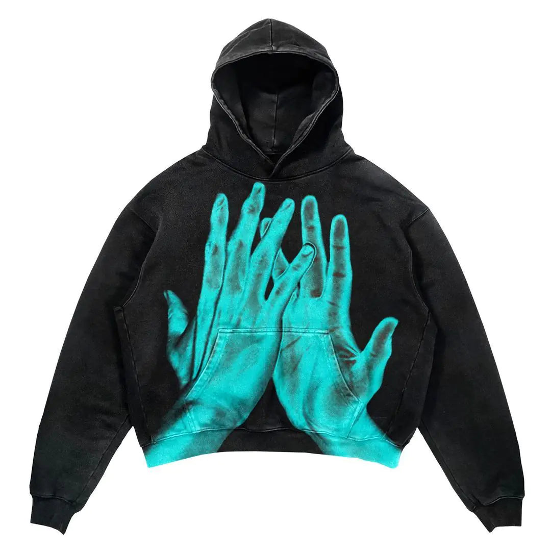 Punk Design Hoodie - Streetwear Y2K Fashion