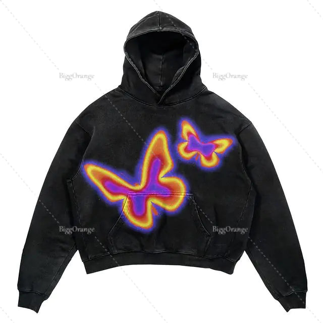 Punk Design Hoodie - Streetwear Y2K Fashion