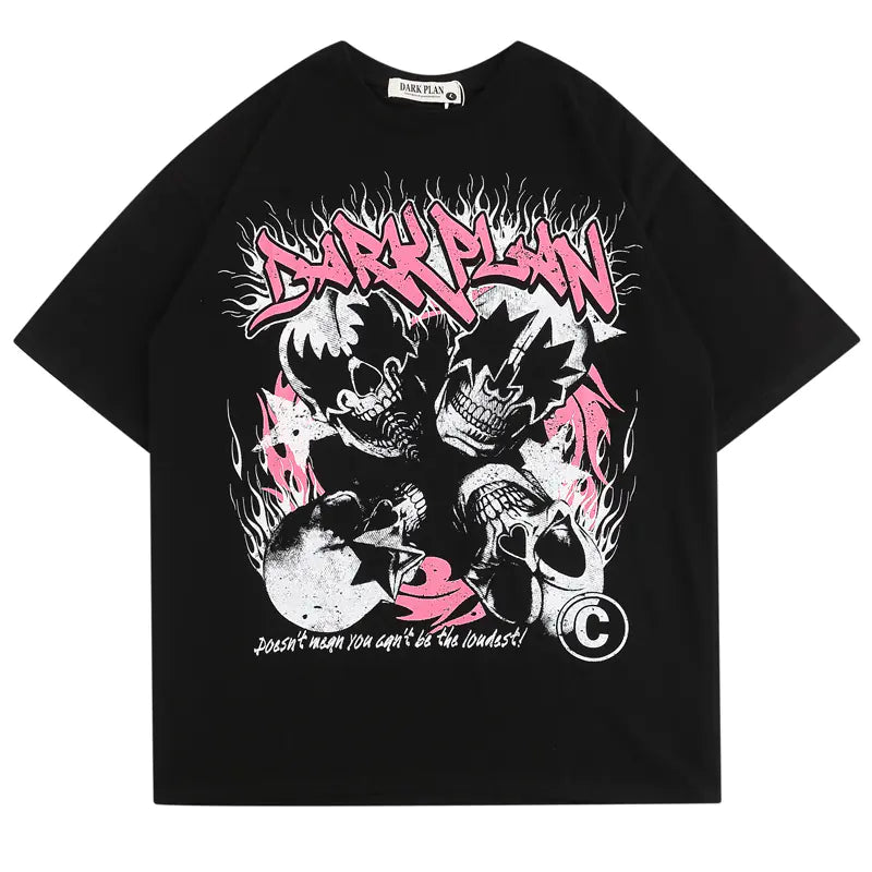 American High Street Skull Graffiti T-Shirt