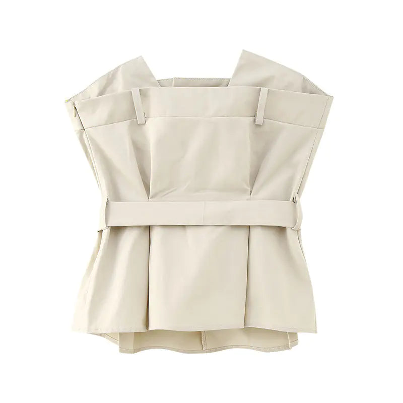 Y2K Chic Ruffled Top and Skirt Set