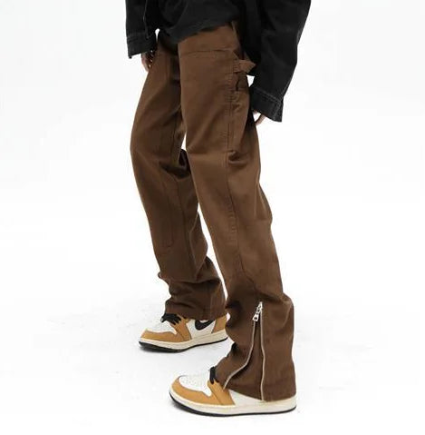 Chain Foot Cargo High Street Loose Jeans Trousers