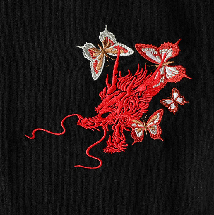 Youth Embroidered Dragon T-Shirt