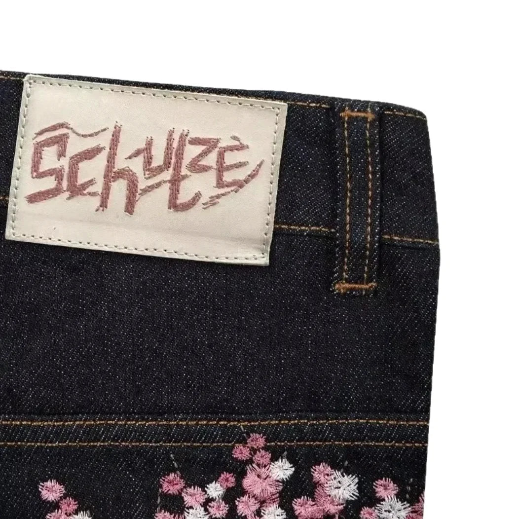 Women’s High-Waist Embroidered Fashion Jeans