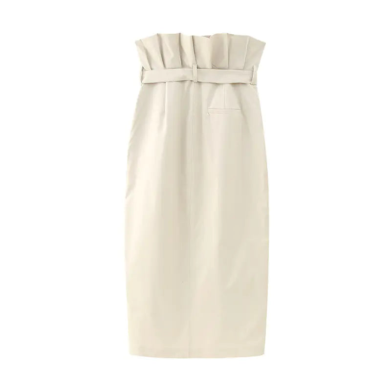 Y2K Chic Ruffled Top and Skirt Set