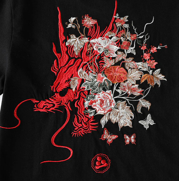 Youth Embroidered Dragon T-Shirt