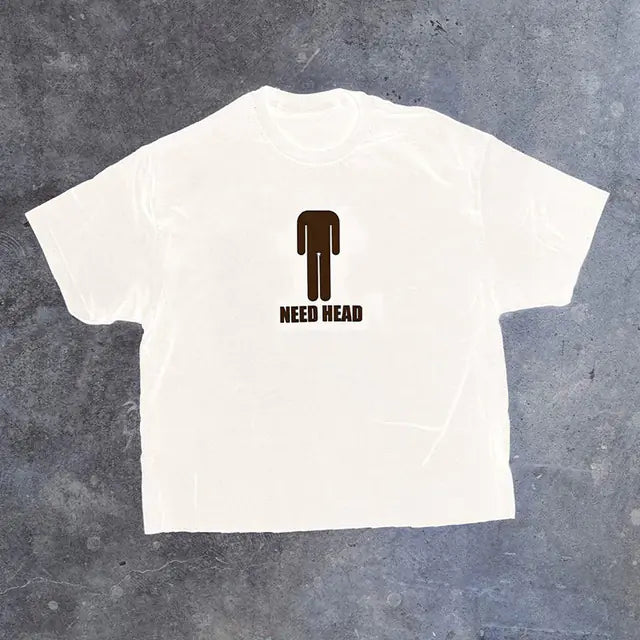 Vintage Y2K Graphic Oversized Cotton T-shirt
