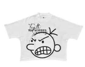 Y2K Oversized T-Shirt with Cartoon Graphic