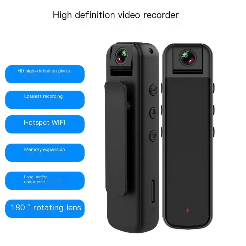 HD Camera Clip-on Recording Pen for Students & Riders