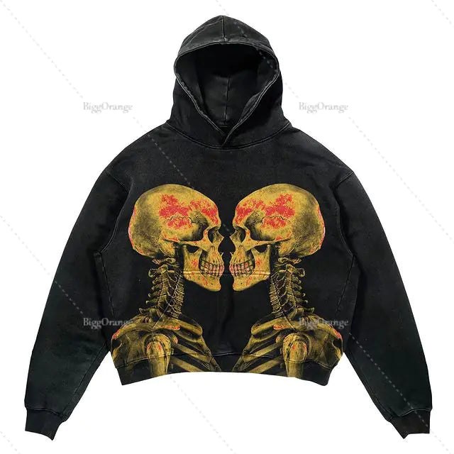 Punk Design Hoodie - Streetwear Y2K Fashion