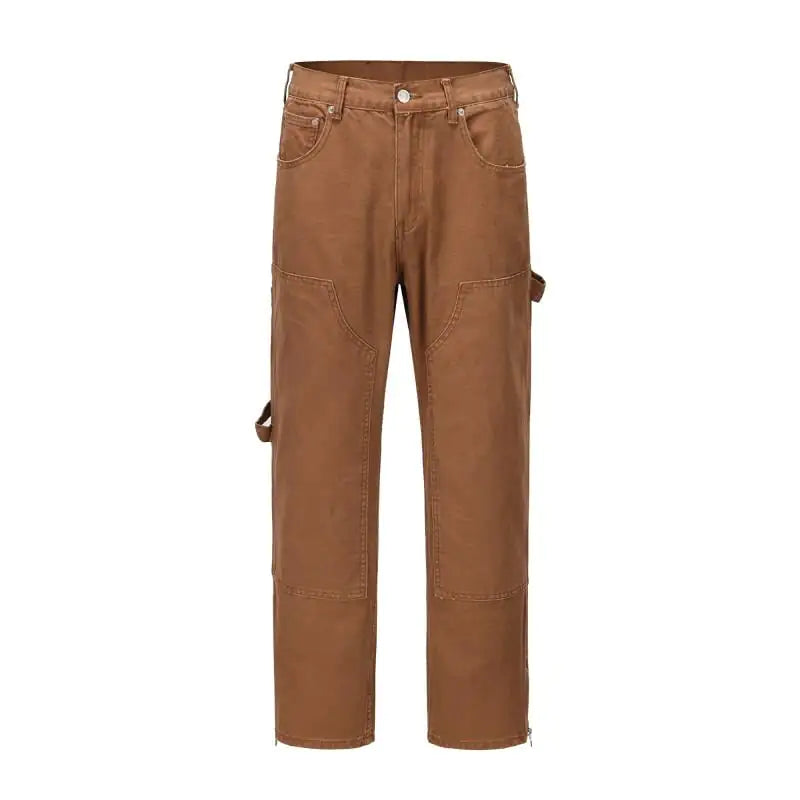 Chain Foot Cargo High Street Loose Jeans Trousers