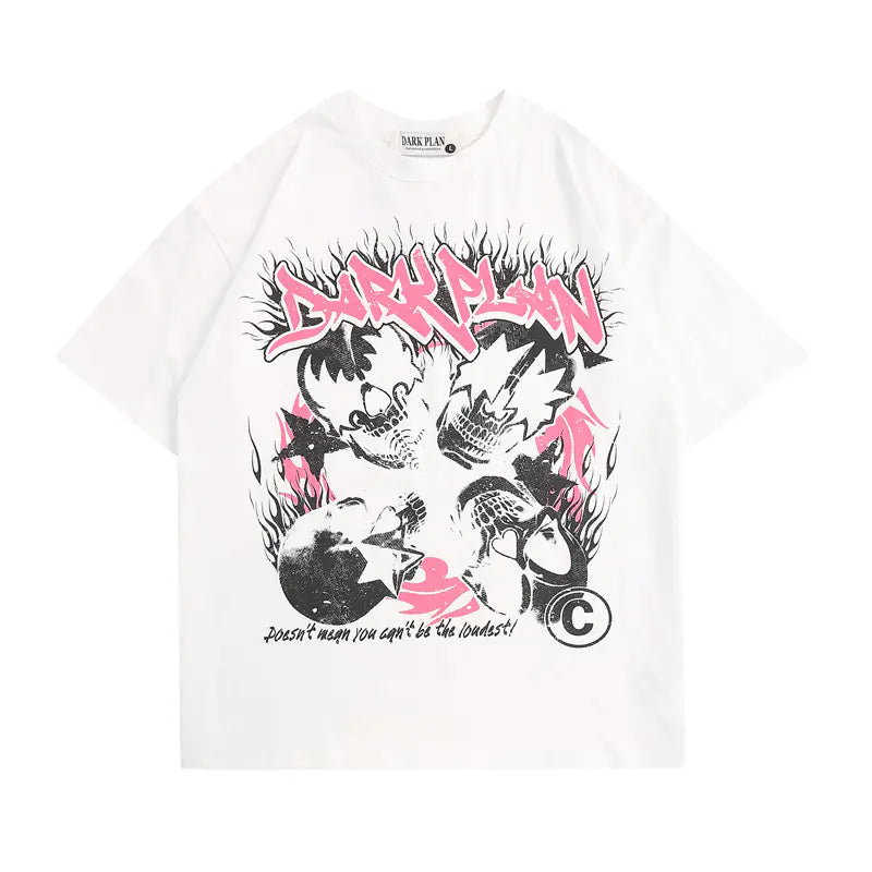 American High Street Skull Graffiti T-Shirt