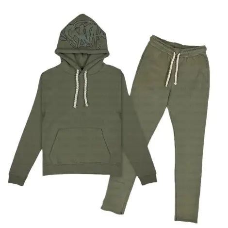Y2K Hip-Hop Streetwear Printed Loose Sweatshirt Set