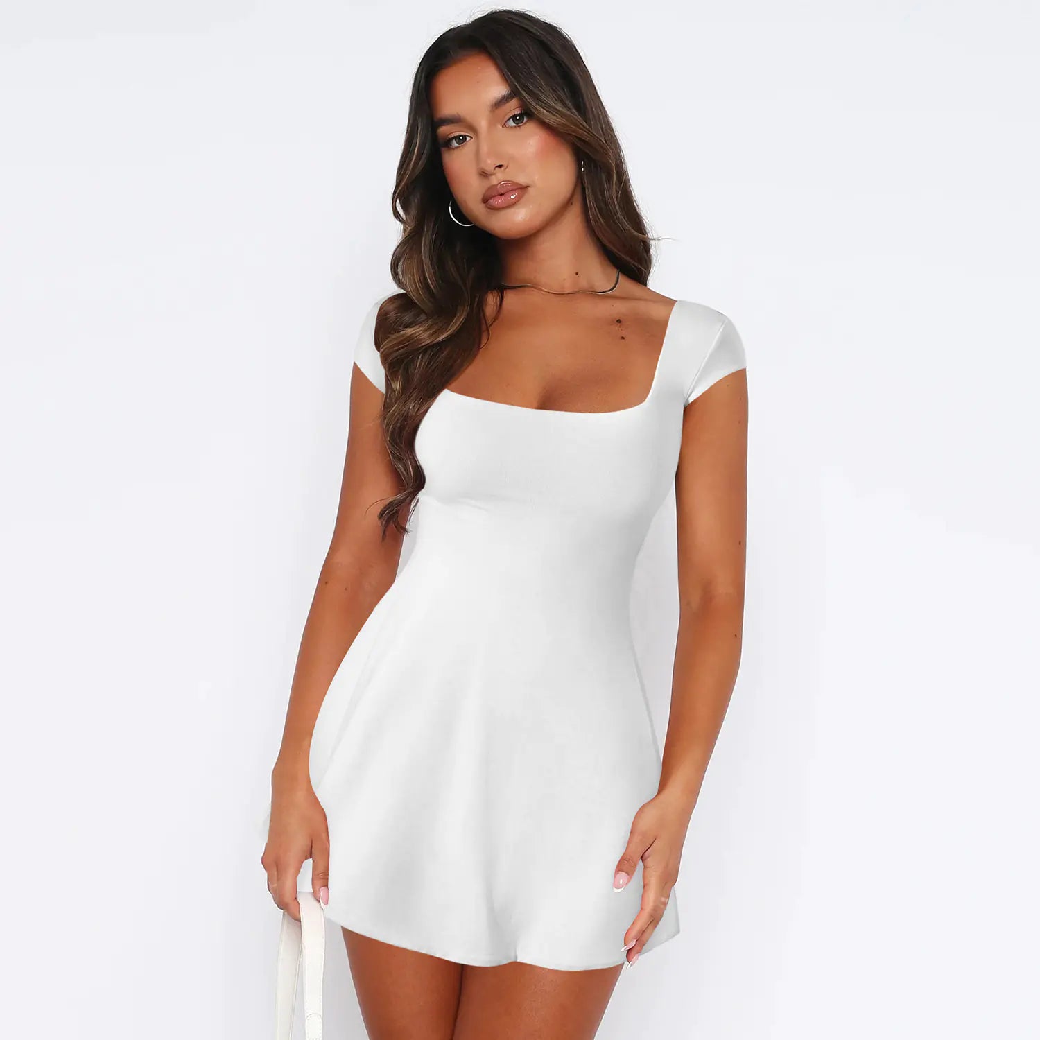 Y2K Style Minimalist Backless A-Line Dress for Summer