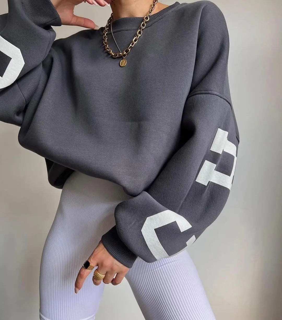 Maglione casual in lana Y2K autunno inverno