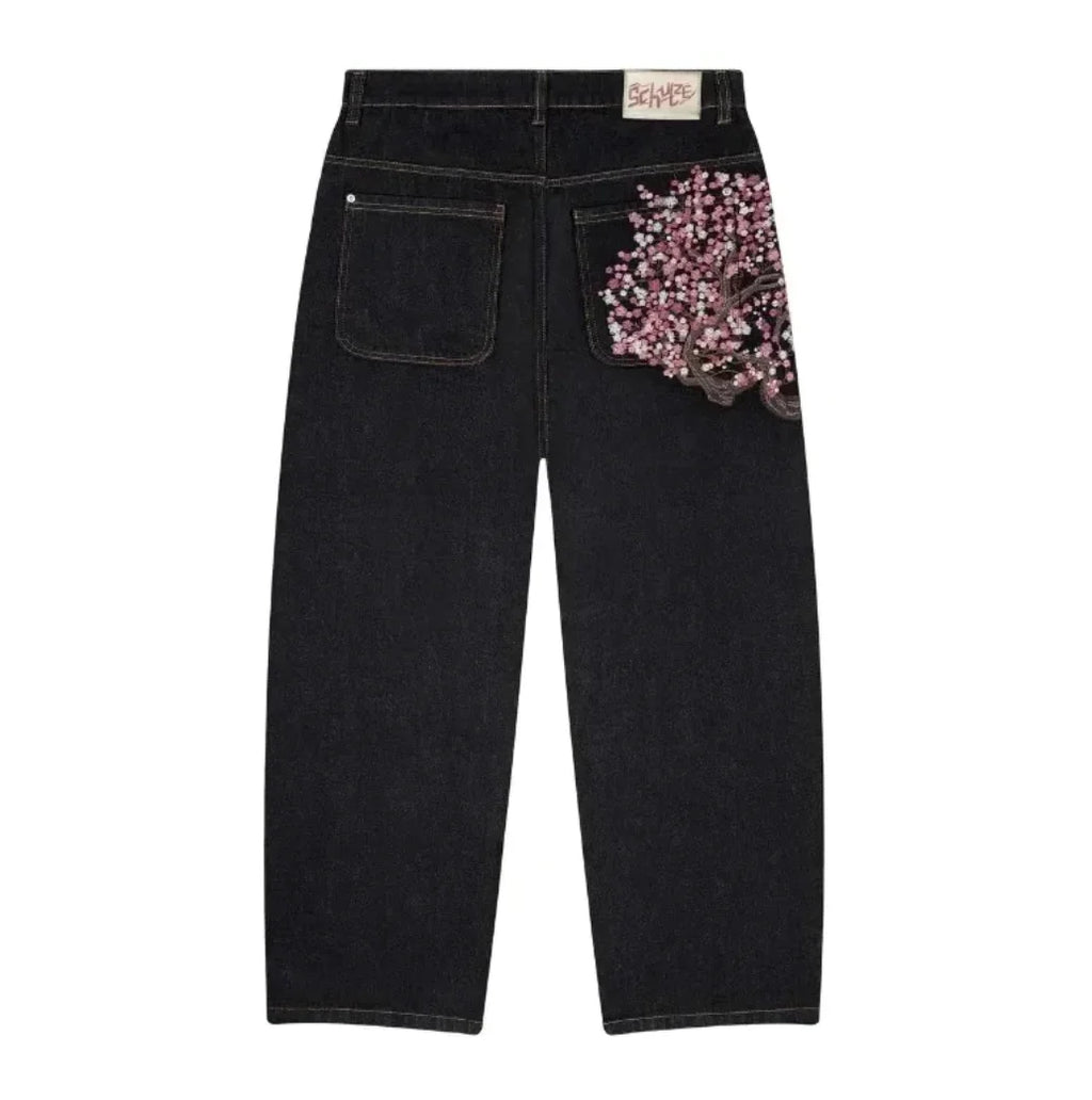 Women’s High-Waist Embroidered Fashion Jeans