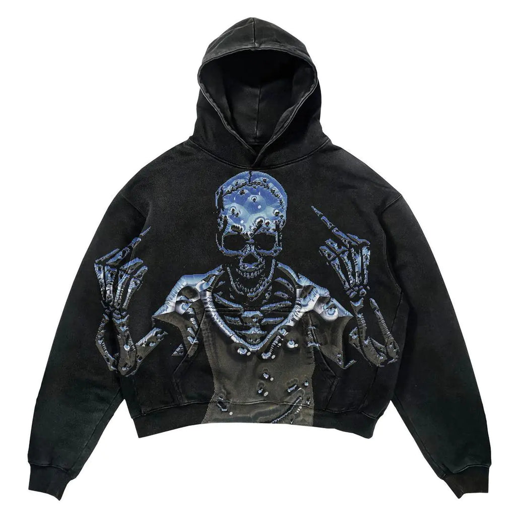 Punk Design Hoodie - Streetwear Y2K Fashion
