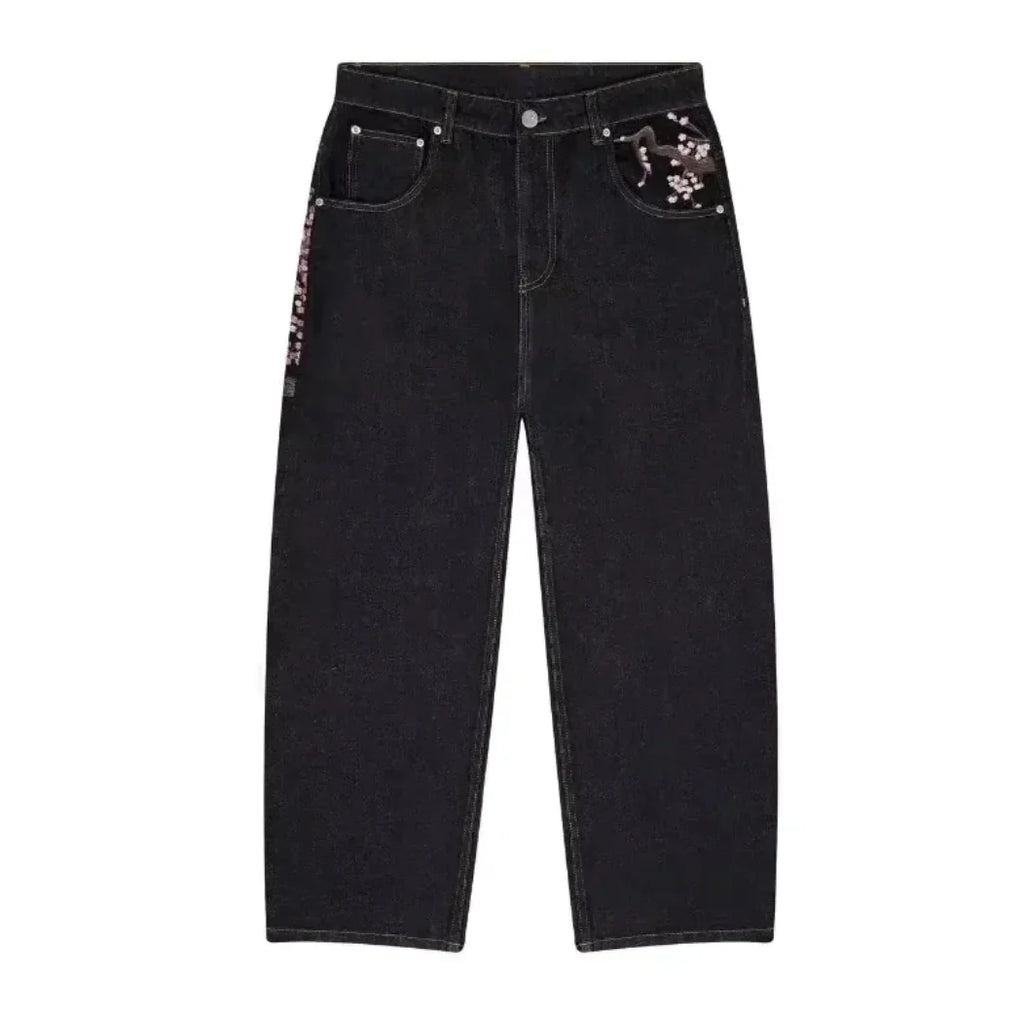 Women’s High-Waist Embroidered Fashion Jeans
