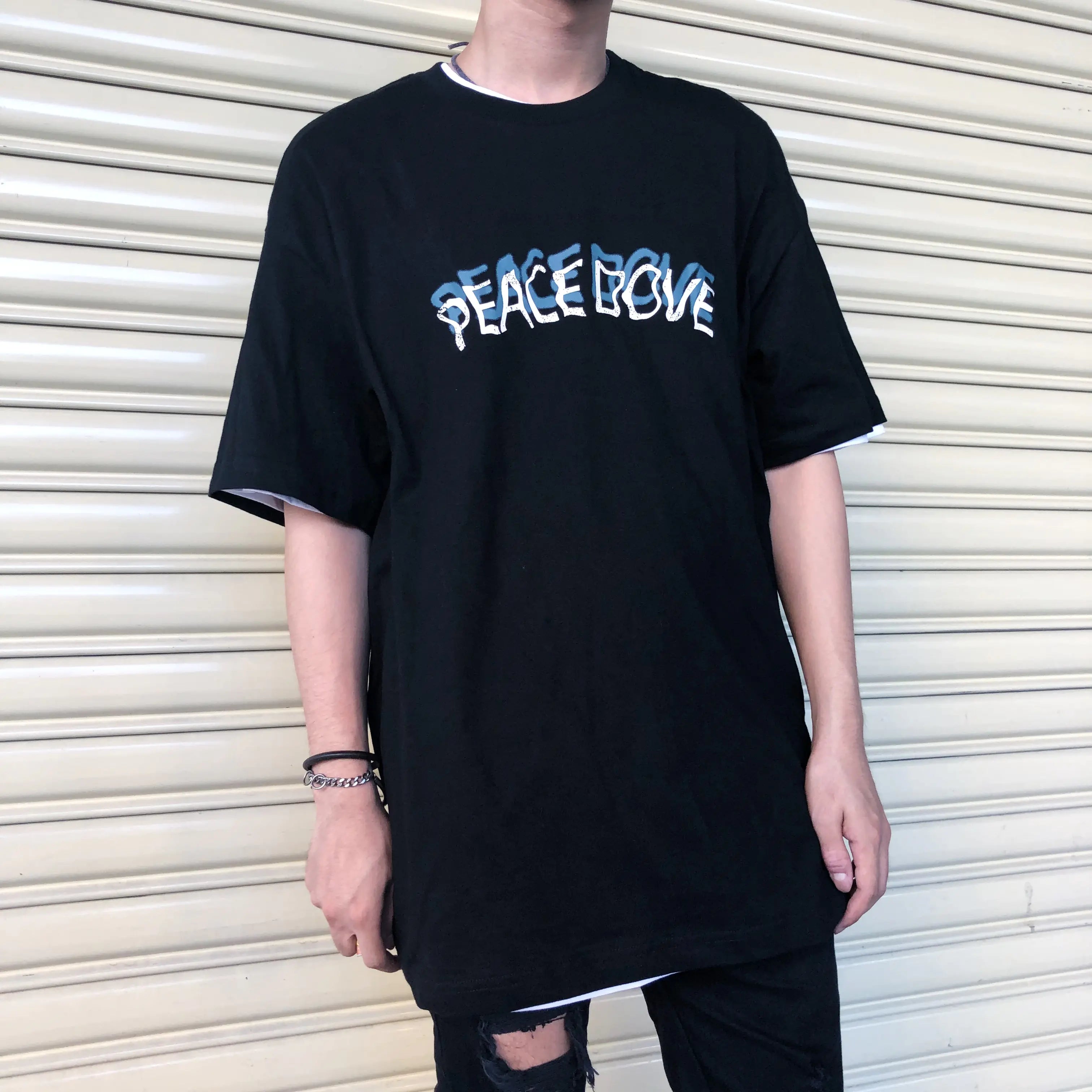 Peace Dove Design Oversized T-Shirt