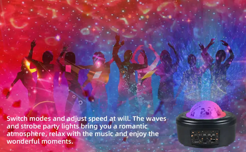 10 Planets Solar System Projector with Starry Ocean Light